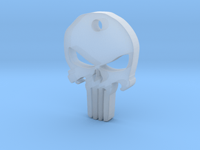 Punisher Pendant in Clear Ultra Fine Detail Plastic