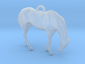 Horse Pendant in Clear Ultra Fine Detail Plastic