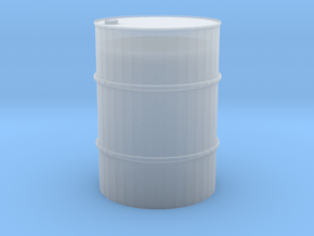 1/24 55 gal barrel in Clear Ultra Fine Detail Plastic