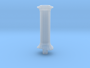 009 Hunslet style chimney in Clear Ultra Fine Detail Plastic