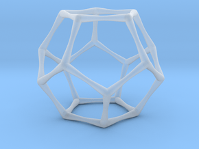 Dodecahedron  in Clear Ultra Fine Detail Plastic