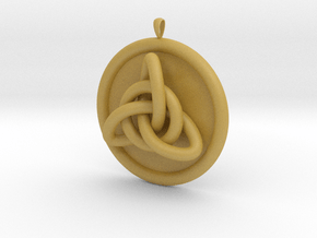 Celtic knot with background in Tan Fine Detail Plastic