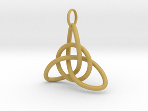 Celtic Knot in Tan Fine Detail Plastic