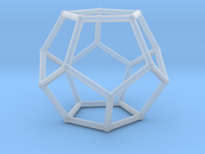 Medium Dodecahedron in Clear Ultra Fine Detail Plastic