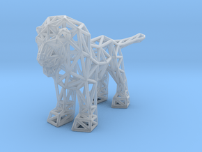 Lion (adult male) in Clear Ultra Fine Detail Plastic