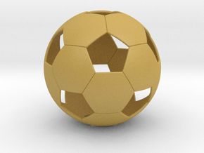 Soccer ball in Tan Fine Detail Plastic