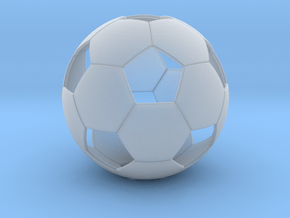 Soccer ball in Clear Ultra Fine Detail Plastic