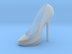 Left Classic Pumps High Heel in Clear Ultra Fine Detail Plastic