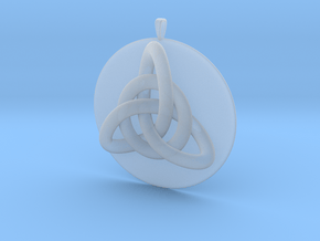 Celtic Knot in Clear Ultra Fine Detail Plastic