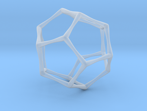 Dodecahedron - Small in Clear Ultra Fine Detail Plastic