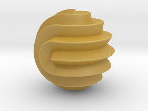 16 Point Sphericon in Tan Fine Detail Plastic