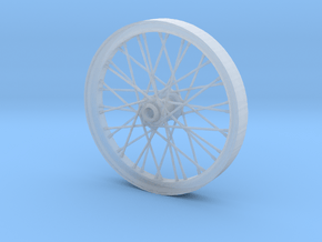 1/16 scale dragster wheel in Clear Ultra Fine Detail Plastic