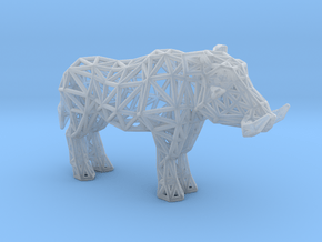 Warthog (adult male) in Clear Ultra Fine Detail Plastic