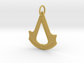 Assassins Creed Keychain in Tan Fine Detail Plastic