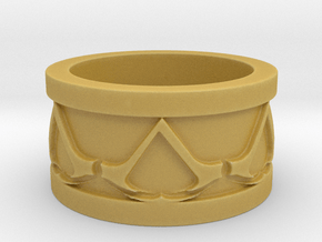 Assassins Creed Ring in Tan Fine Detail Plastic