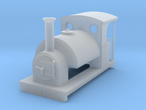 OO freelance 0-4-0T saddletank loco with open back in Clear Ultra Fine Detail Plastic