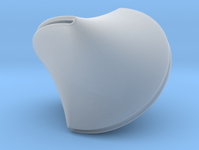 Sloped Sphericon Large & Hollow in Clear Ultra Fine Detail Plastic