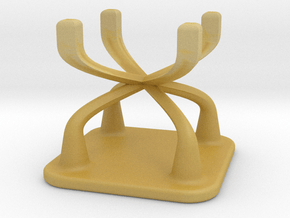 Doll Stool Chair 01 in Tan Fine Detail Plastic