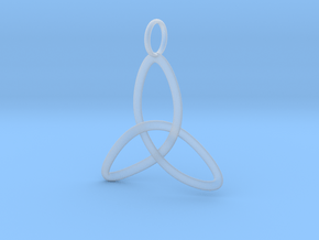 Single Celtic Knot - Thin in Clear Ultra Fine Detail Plastic