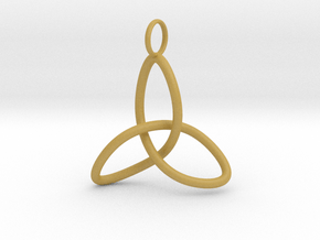 Celtic Knot, simple in Tan Fine Detail Plastic