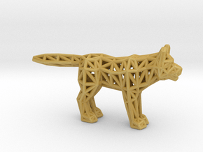 Gray Wolf (adult) in Tan Fine Detail Plastic