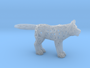 Gray Wolf (adult) in Clear Ultra Fine Detail Plastic