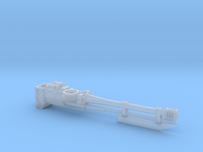 Small Knight – Spiked Repeater Cannon - Left in Clear Ultra Fine Detail Plastic