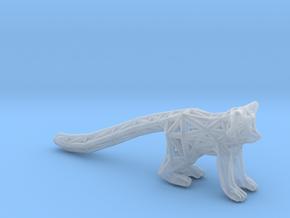 Ring Tailed Lemur in Clear Ultra Fine Detail Plastic