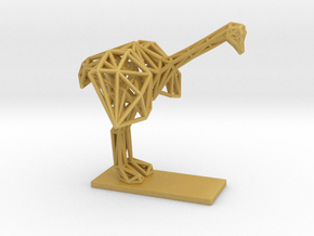 Ostrich (Young) in Tan Fine Detail Plastic