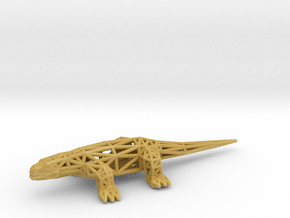 Komodo Dragon (adult) in Tan Fine Detail Plastic