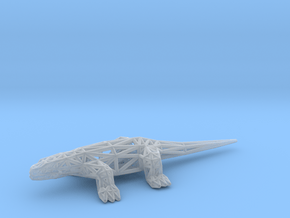 Komodo Dragon (adult) in Clear Ultra Fine Detail Plastic