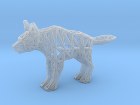 Striped Hyena (adult) in Clear Ultra Fine Detail Plastic