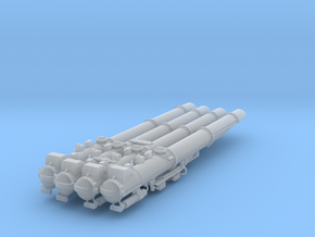 Torpedovierlingswerfer für Graf Spee 1:100 in Clear Ultra Fine Detail Plastic