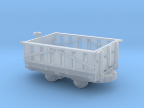 N scale Fauld wagon in Clear Ultra Fine Detail Plastic