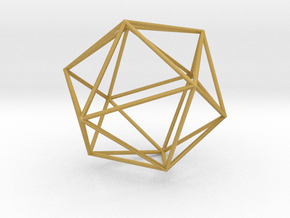 Isohedron small in Tan Fine Detail Plastic