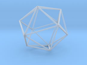 Isohedron small in Clear Ultra Fine Detail Plastic