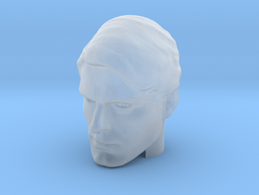 Superman head | Christopher Reeve in Clear Ultra Fine Detail Plastic