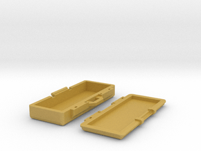 1Tenth Scale Hinged Rifle Case in Tan Fine Detail Plastic