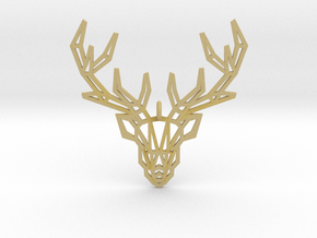 Deer Pendant in Tan Fine Detail Plastic