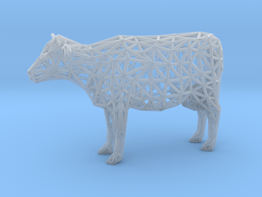 Cow in Clear Ultra Fine Detail Plastic