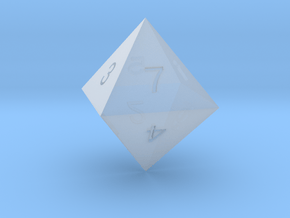 ENUMERATED OCTAHEDRON in Clear Ultra Fine Detail Plastic