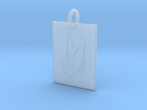 Mother Mary and Baby Christ in Clear Ultra Fine Detail Plastic