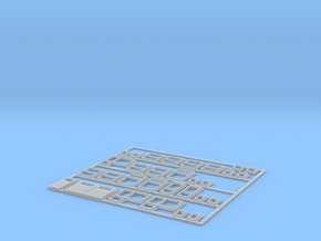 1:220-WINDOWS/DOORS for Polish house - PRL  in Clear Ultra Fine Detail Plastic