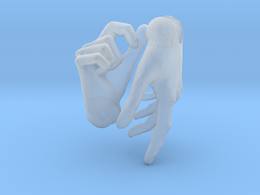 Human male hands for 'Storybook' BJD  in Clear Ultra Fine Detail Plastic