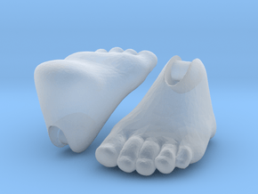Human feet for 'Storybook' BJD in Clear Ultra Fine Detail Plastic