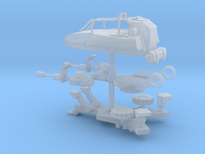 Bad Guys Anti-aircraft Gun in Clear Ultra Fine Detail Plastic