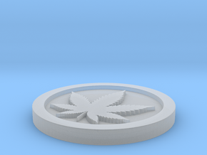 Weed/Marijuana Themed Coin/Token For Checkers, Pok in Clear Ultra Fine Detail Plastic