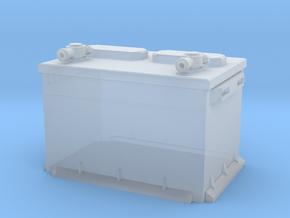 1:25 Standard Style Car Battery in Clear Ultra Fine Detail Plastic
