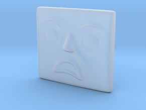 Annoyed Face in Clear Ultra Fine Detail Plastic