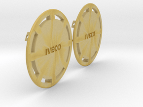 Flasque de roue pour IVECO - IVECO Truck rear whee in Tan Fine Detail Plastic
